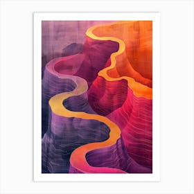 Grand Canyon Abstract Painting Art Print