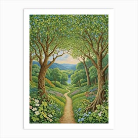 Lucky Forest Path Art Print