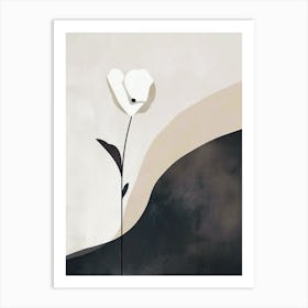 Waves Of Embrace Minimalist Style Art Print