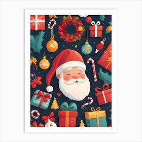 Christmas Background Art Print