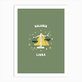 Balance Libra Art Print