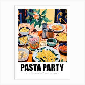 Pasta Party, Matisse Inspired 03 Art Print