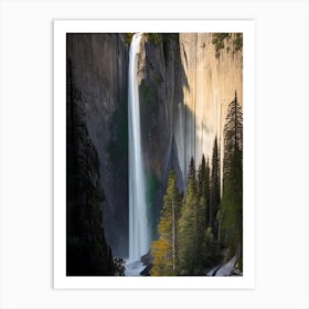 Horsetail Falls, United States Realistic Photograph (1) Art Print