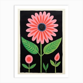 Pink Daisy Art Print