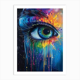 Colorful Eye 2 Art Print