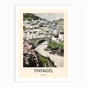 Tintagel (Cornwall) Painting 4 Travel Poster Art Print