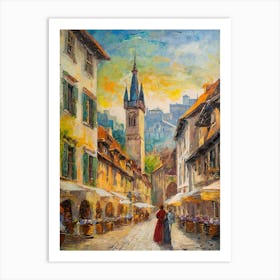 Street In Switzerland Art Print