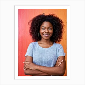 An African American Woman In Her Late Teens Or Early Twenties Her Skin Pinkish And Spotlessly Clean 2 1 Art Print