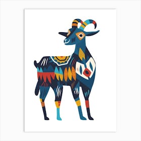 Goat Illustration 4 Art Print