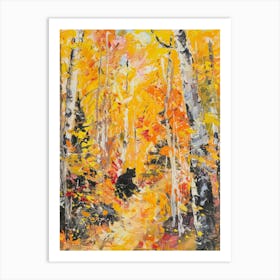 Bear In The Woods 1 Art Print