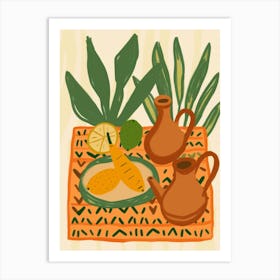 Egyptian Tea Set Art Print