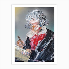 Beethoven Abstract Portrait Art Print