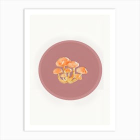 Mushroom Plate 1 Art Print