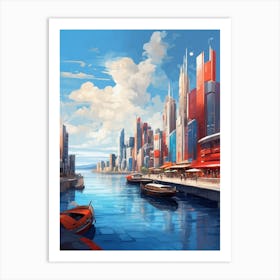 Futuristic City 9 Art Print