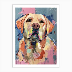 Labrador Retriever Acrylic Painting 7 Art Print