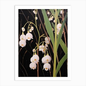 Flower Illustration Lily Of The Valley 1 Art Print