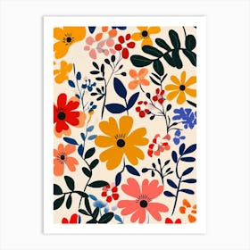 Floral Pattern 19 Art Print