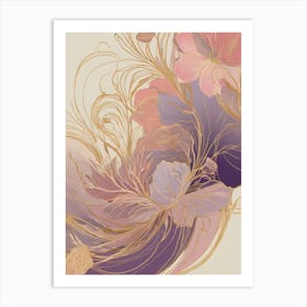 Abstract Floral Painting 3 Art Print