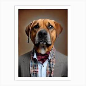 Portrait Of A Dog 1 Art Print