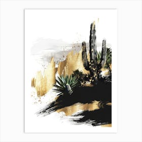 Cactus Painting 1 Art Print