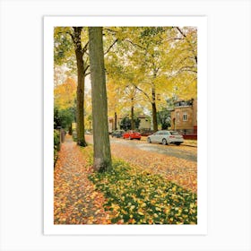 Autumn Streets Of Berlin Art Print