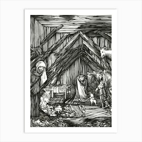 Nativity Scene 26 Art Print