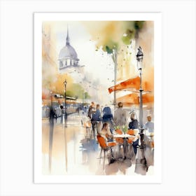 Watercolor Of Paris 5 Art Print