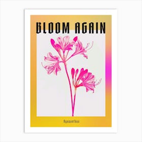 Hot Pink Agapanthus 3 Poster Art Print