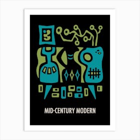 Mid-Century Modern Decor 1 Art Print