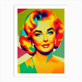 Elizabeth Taylor Colourful Pop Movies Art Movies Art Print