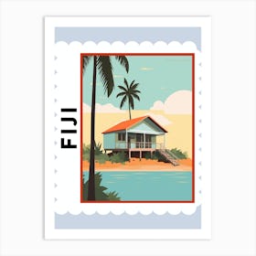 Fiji 1 Travel Stamp Poster Art Print