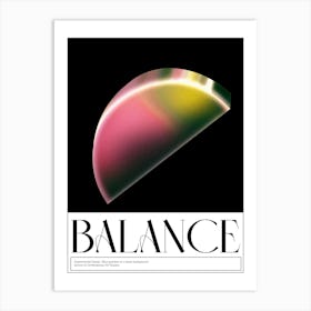 Balance Graphic Design Poster 2 Art Print