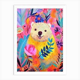 Bear In Bloom, Matisse Inspired Art Print