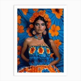 Mexican Dress Art Print