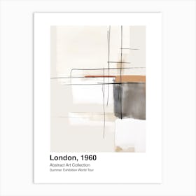 World Tour Exhibition, Abstract Art, London, 1960 1 Art Print