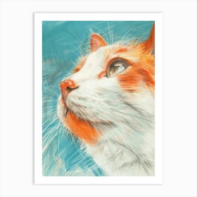 Orange Cat 4 Art Print