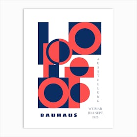 Bauhaus Red Exhibition 8 Art Print