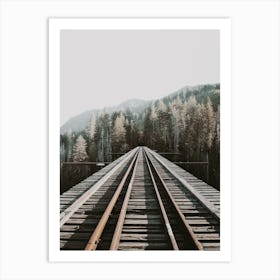 Forest Train Tracks Art Print