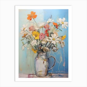 Abstract Flower Painting Daisy 2 Art Print