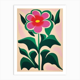 Cut Out Style Flower Art Moonflower 2 Art Print