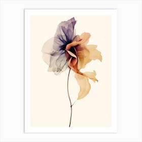 Chiffon Flower Art Print