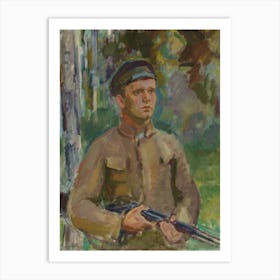 Hunter (Forester Gunnar Arnkil), 1919, By Magnus Enckell Art Print