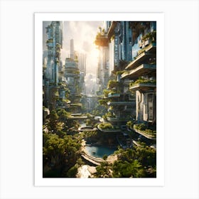 Futuristic City Art Print