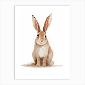 New Zealand Rabbit Kids Illustration 4 Art Print