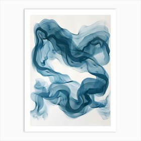 'Blue Smoke' Art Print