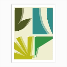 Green Windows Art Print