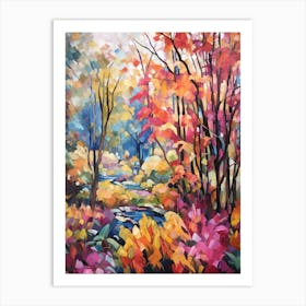 Autumn Gardens Painting Vandusen Botanical Garden Canada 2 Art Print