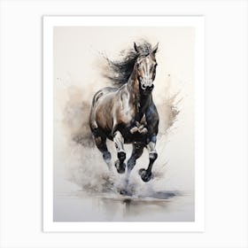 A Horse Painting In The Style Of Glazing 3 Art Print