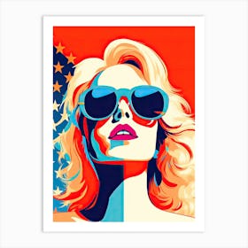 Pop Art Tapestry: Weaving the Stories of American Women Art Print