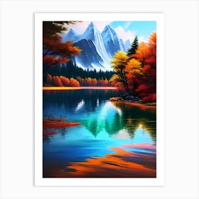 Autumn Lake 7 Art Print